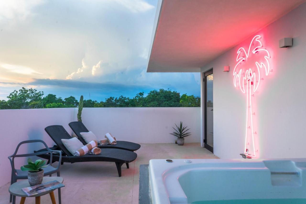 Апартаменты Penthouse Private Roof Top La Veleta Тулум Экстерьер фото