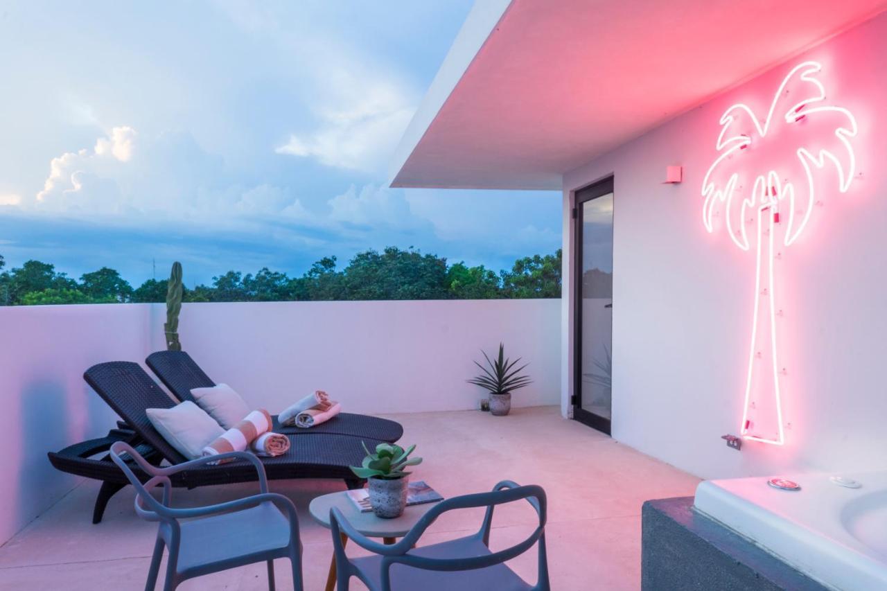 Апартаменты Penthouse Private Roof Top La Veleta Тулум Экстерьер фото